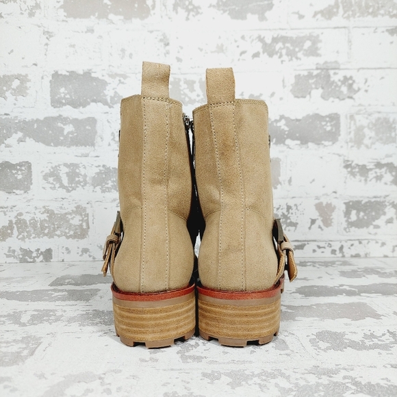 New Blondo Kiana Tan Suede Waterproof Zip Up Boots K303 - Picture 6 of 11